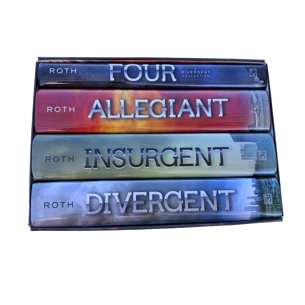 Divergent Series 4 Book Hardcover Box Set Veronica Roth Insurgent Allegiant Four